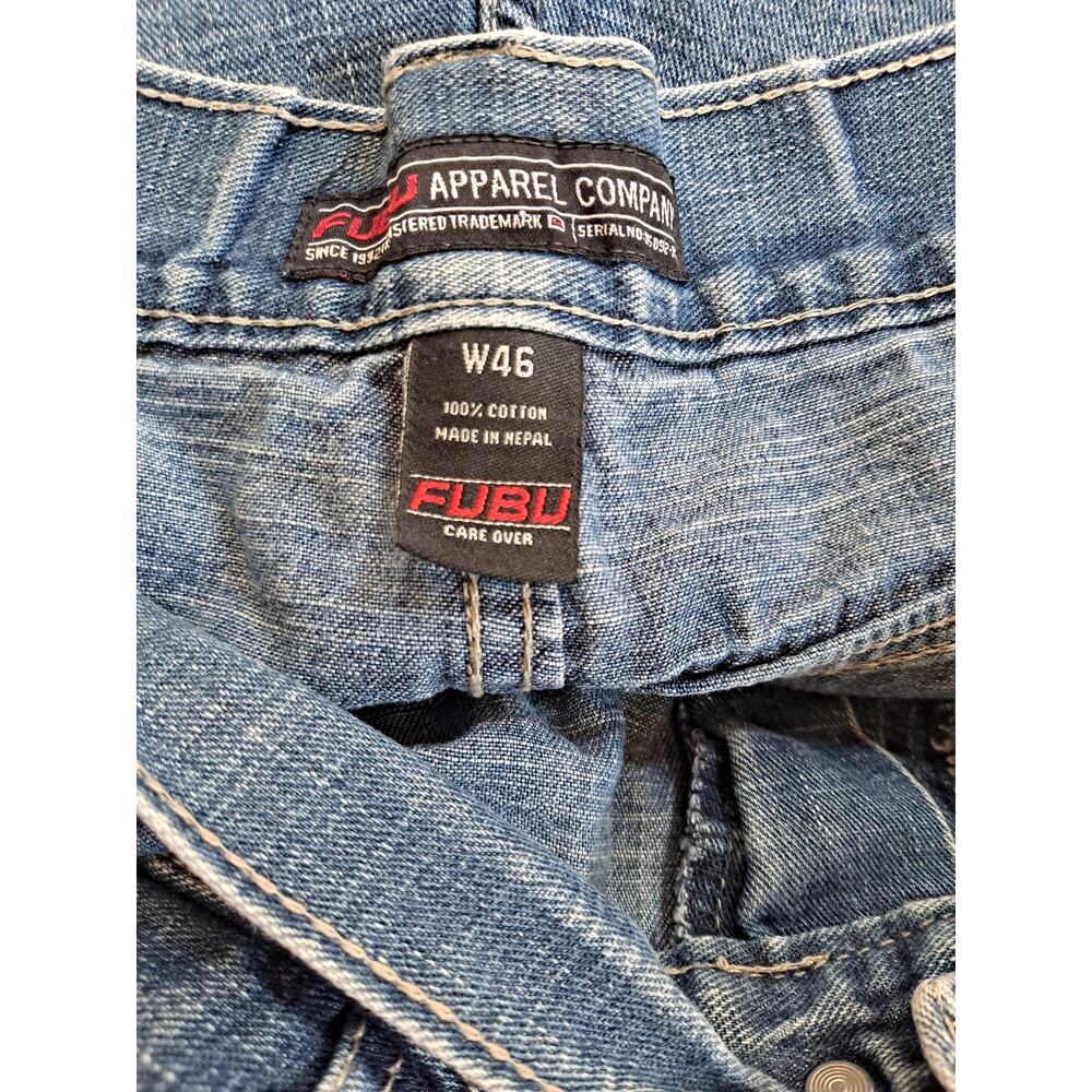 Fubu Denim Jeans Cargo Shorts Size 46 - Picture 3 of 6
